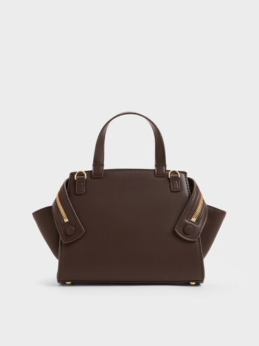 Tas Top Handle Pansy Trapeze Two-Tone, Sahara Sand, hi-res