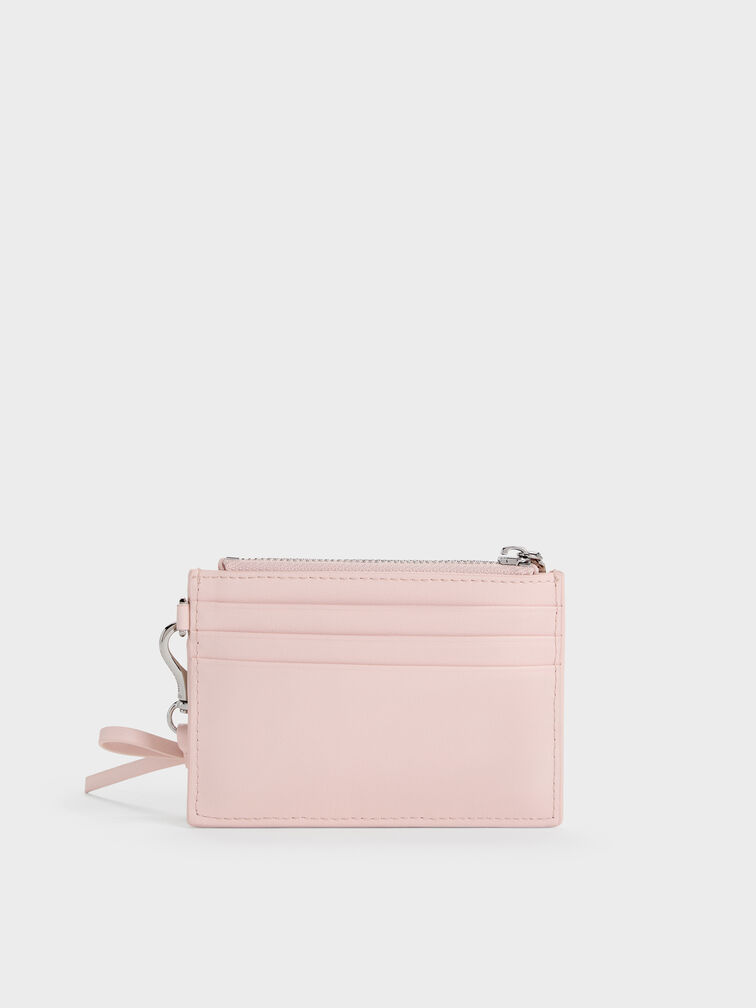 Card Holder Panelled Bow Hazel, Soft Pink, hi-res
