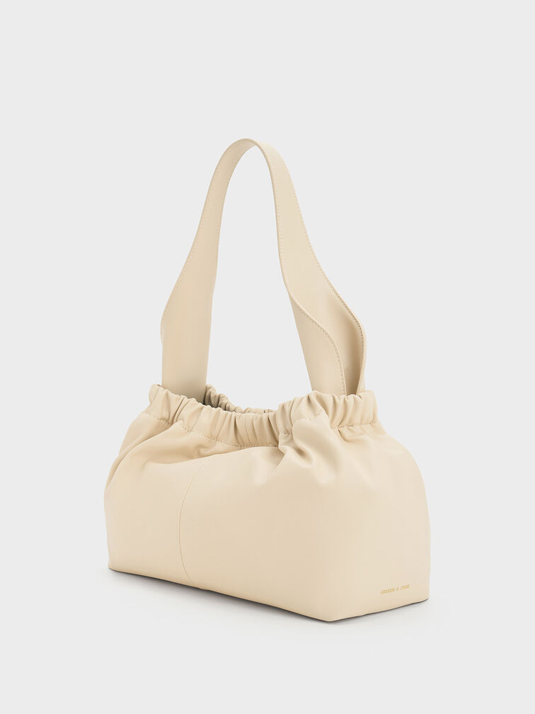 Tas Slouchy Ally Ruched Large, Beige, hi-res