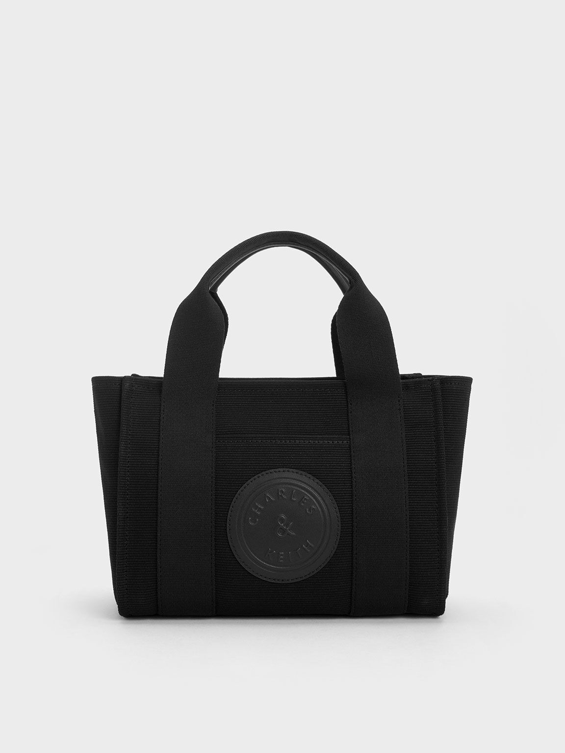 Black Kay Canvas Tote Bag CHARLES KEITH ID