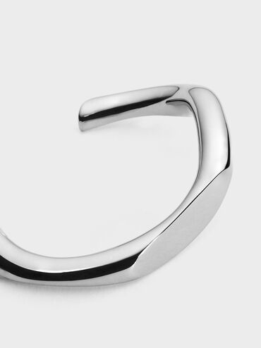 Gelang Gabine Cuff Sculptural, Silver, hi-res