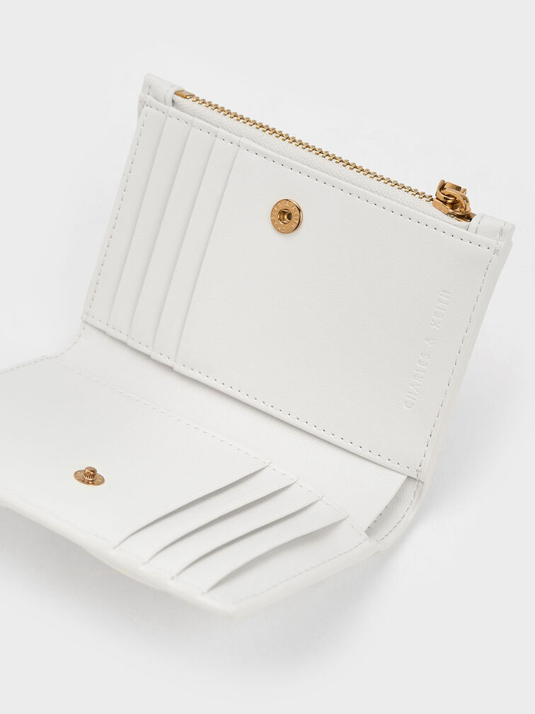 White Card Holder Gemma Quilted CHARLES & KEITH ID