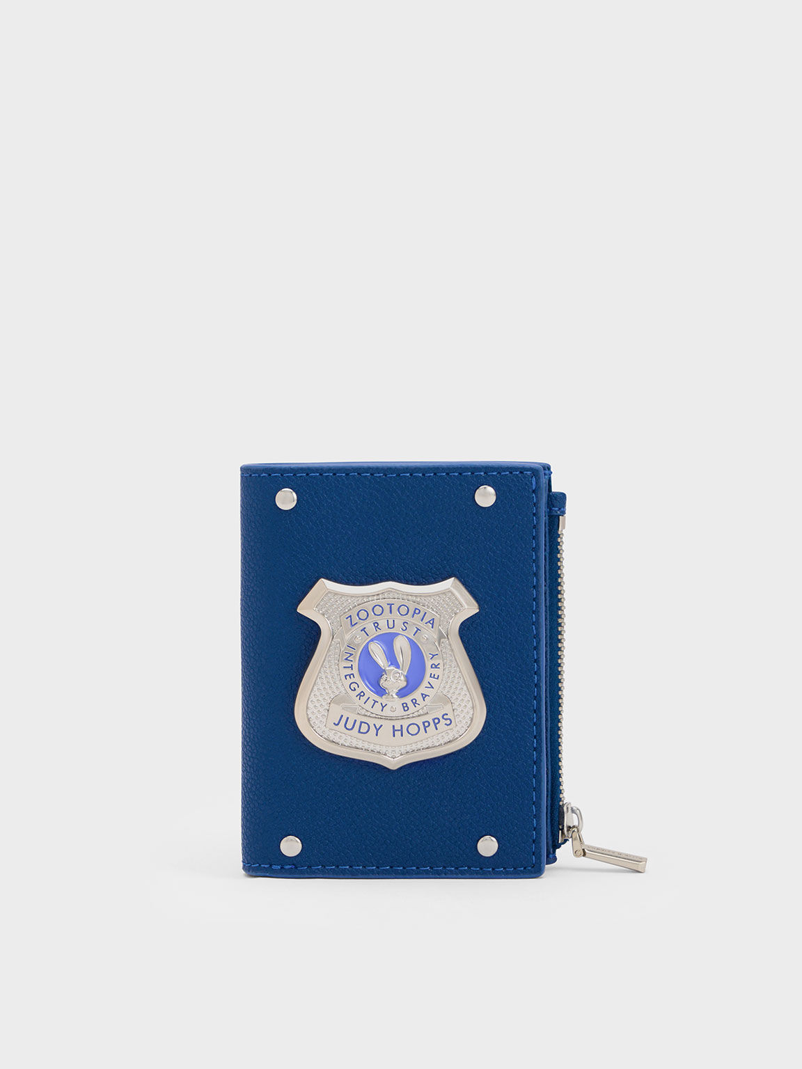 Dompet Kartu Badge Metallic Judy Hopps, Navy, hi-res