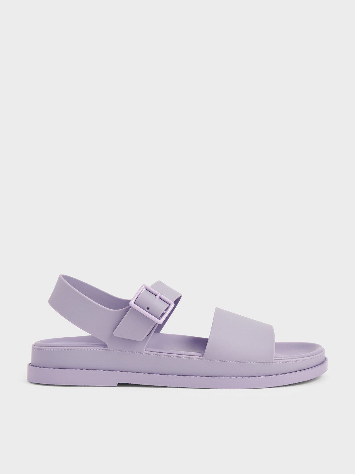 Sandal Flatform Buckle Strap, Lilac, hi-res