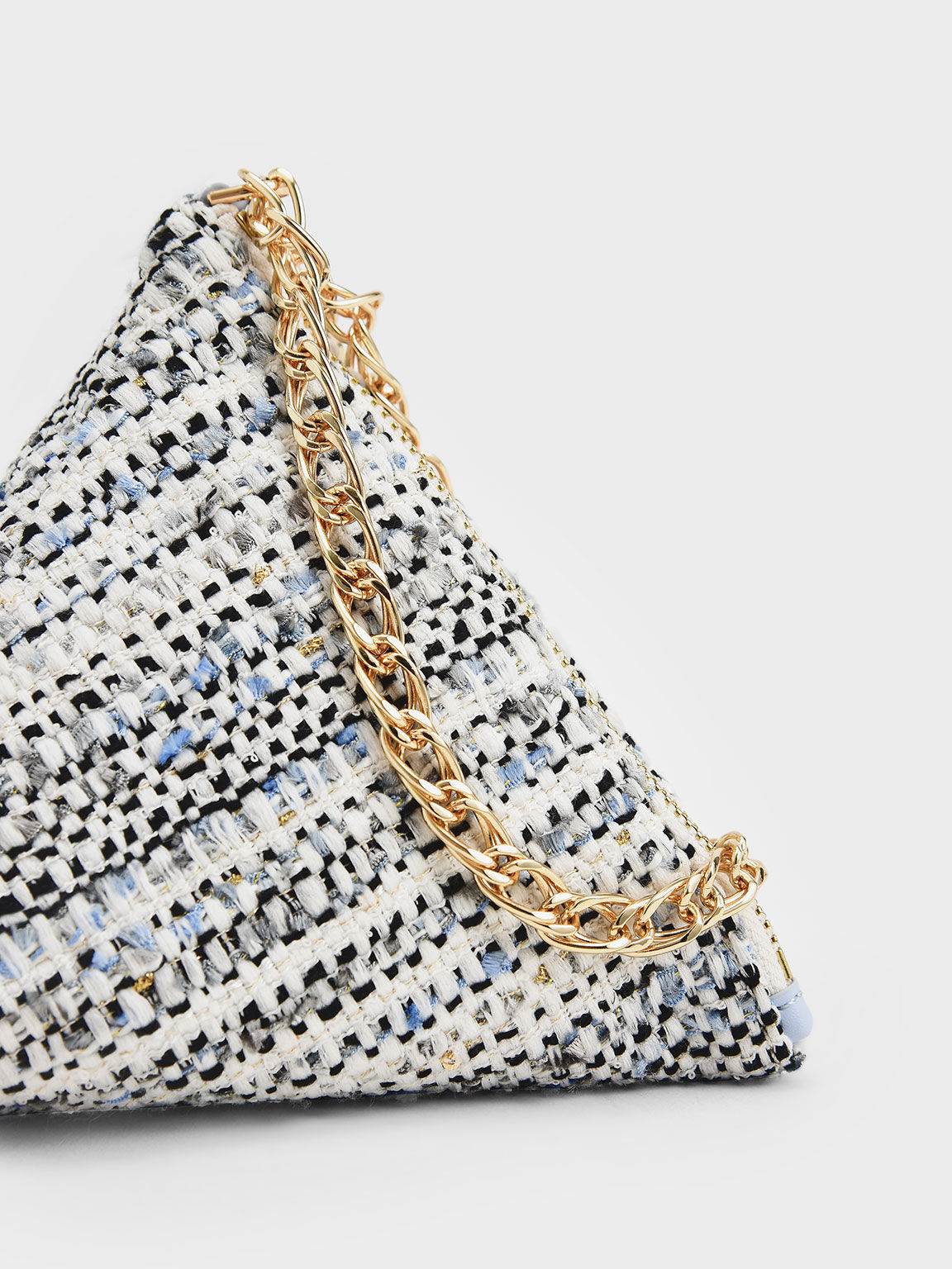 Koleksi C-Capsule: Tas Clutch Hera Tweed Pyramid, Multi, hi-res