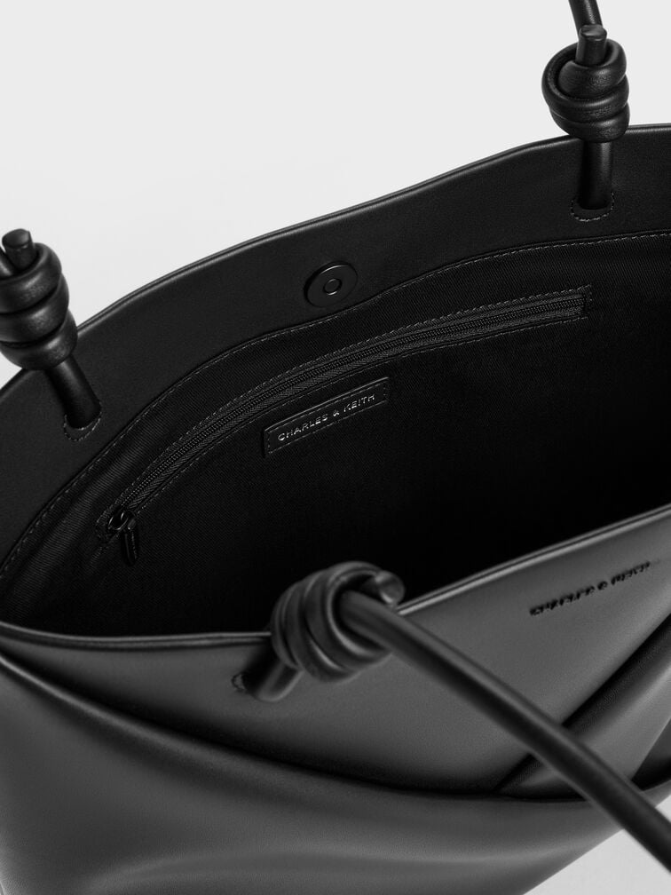 Midori Geometric Tote Bag, Jet Black, hi-res