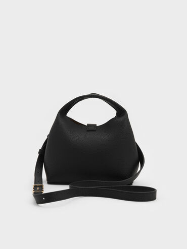 Tas Bucket Turn-Lock Mini Chance Mini, Black, hi-res