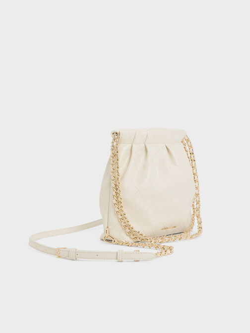 Backpack Chain-Handle Two-Way Duo, Cream, hi-res