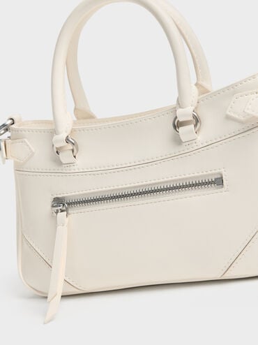 Tas Tote Chain Antonella, Cream, hi-res