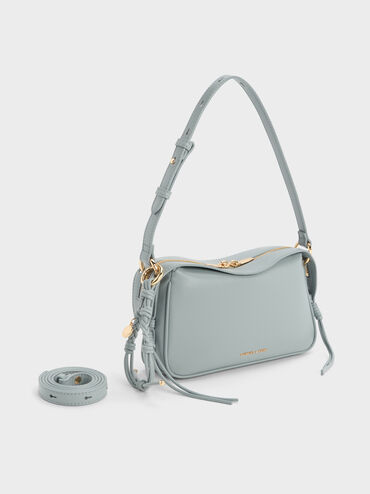 Tas Bahu Braided-Charm Haylen Mini, Misty Blue, hi-res