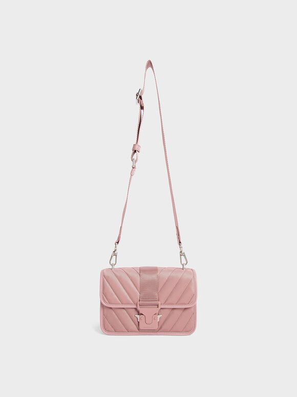 The Anniversary Series: Tas Padded Sonia Recycled Nylon, Pink, hi-res