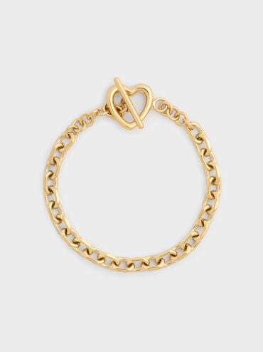 Gelang Heart Annalise, Gold, hi-res