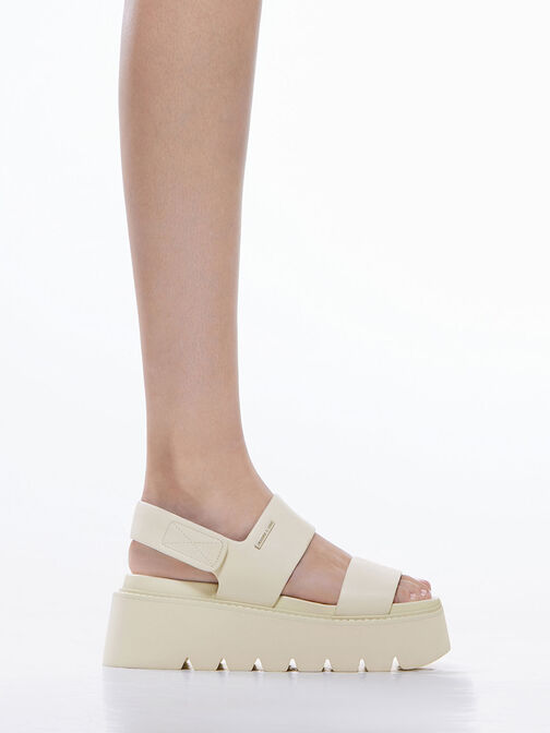 Sandal Flatform Jadis Chunky, Chalk, hi-res