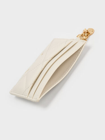 Card Holder Quilted Arrietty, Cream, hi-res