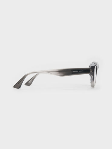 Kacamata Onyx Cat-Eye Ombre, Grey, hi-res