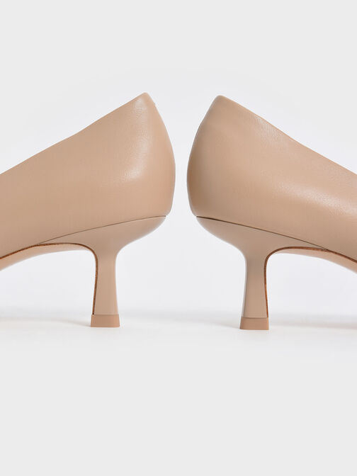 Sepatu Emmy Pointed Kitten Heel, Nude, hi-res