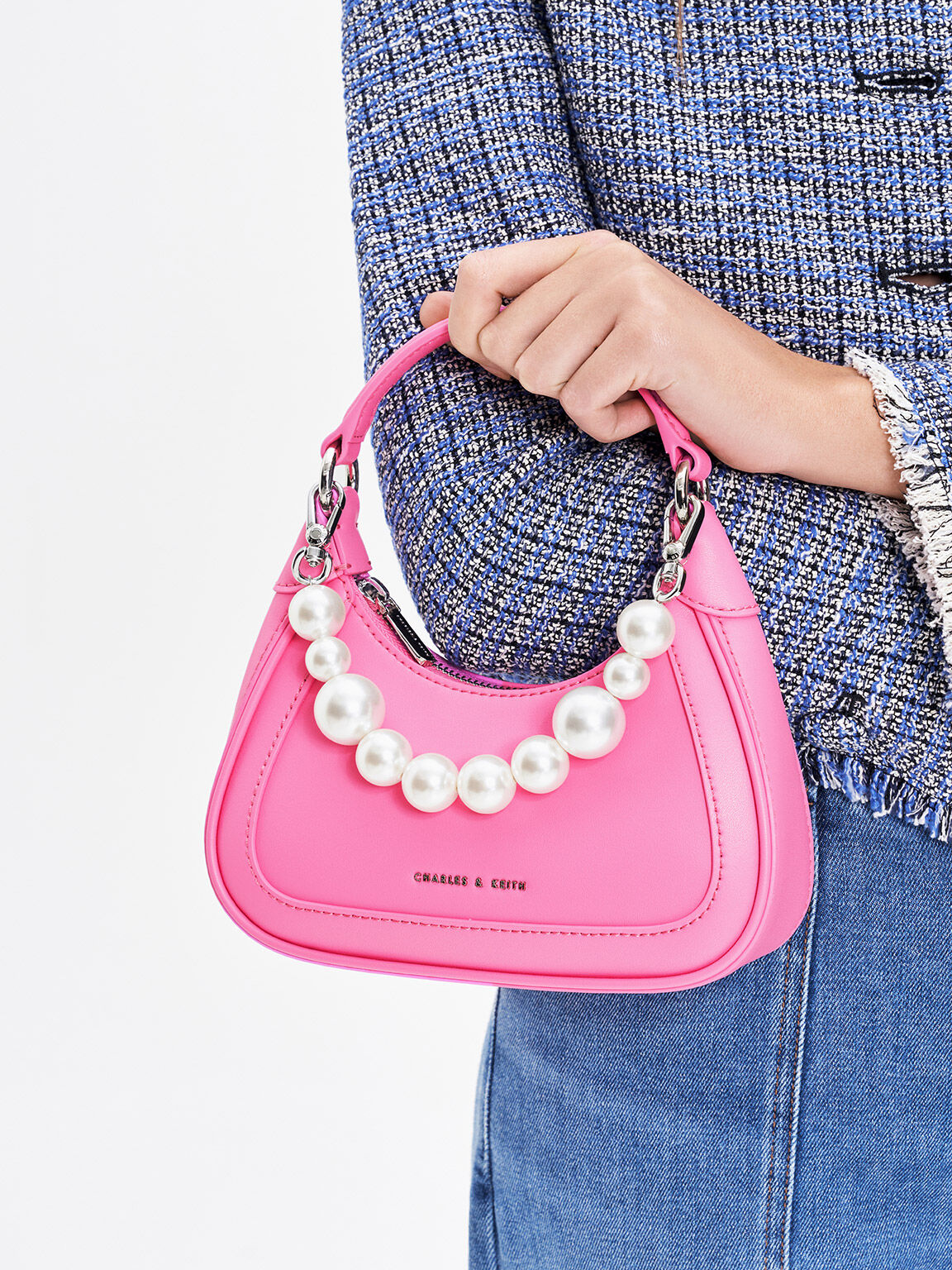 Charles keith best sale pink bag