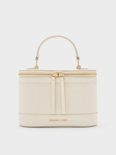 Tas Vanity Top Handle Enola, Cream, hi-res