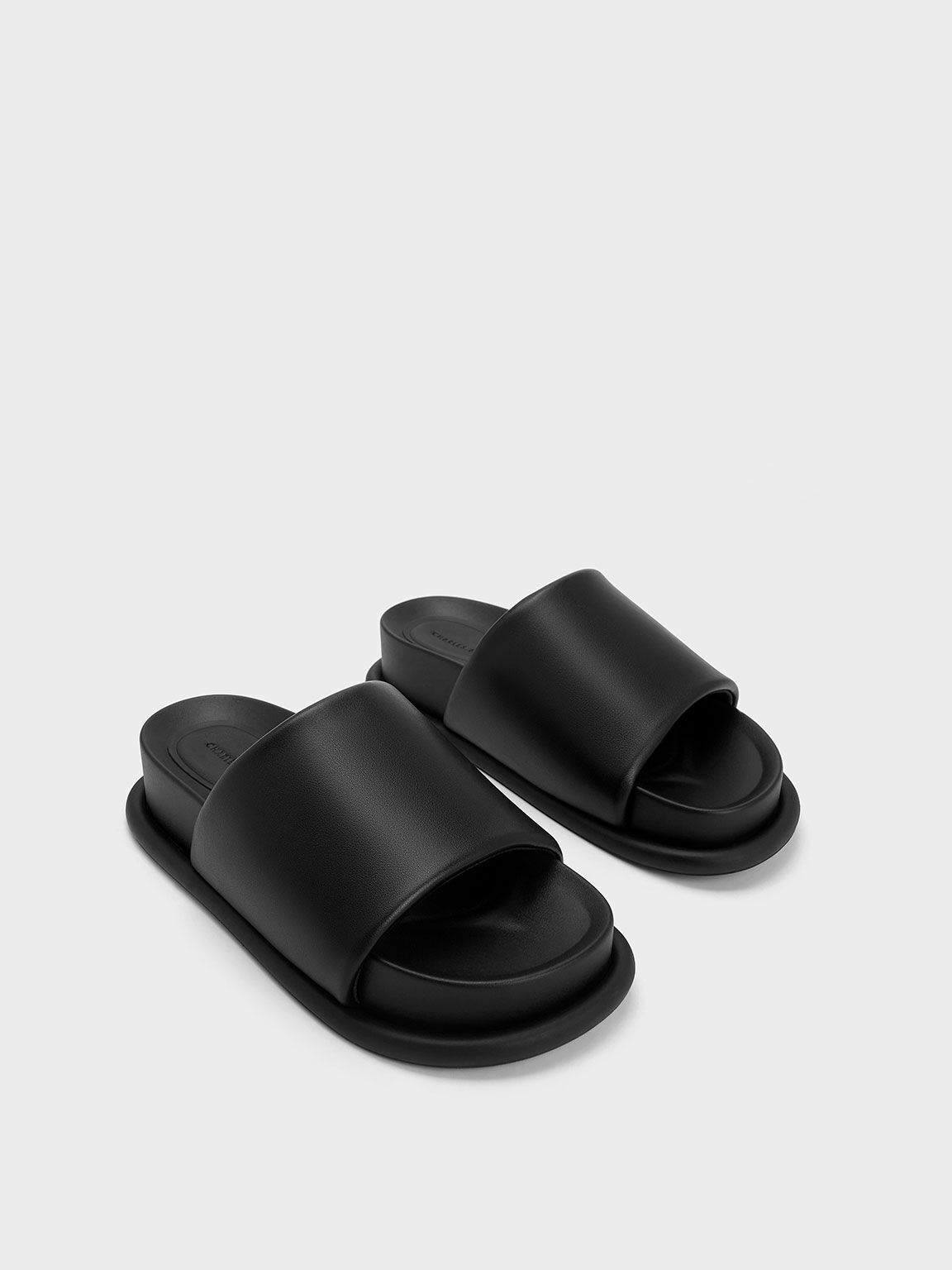 Black slide sandals store