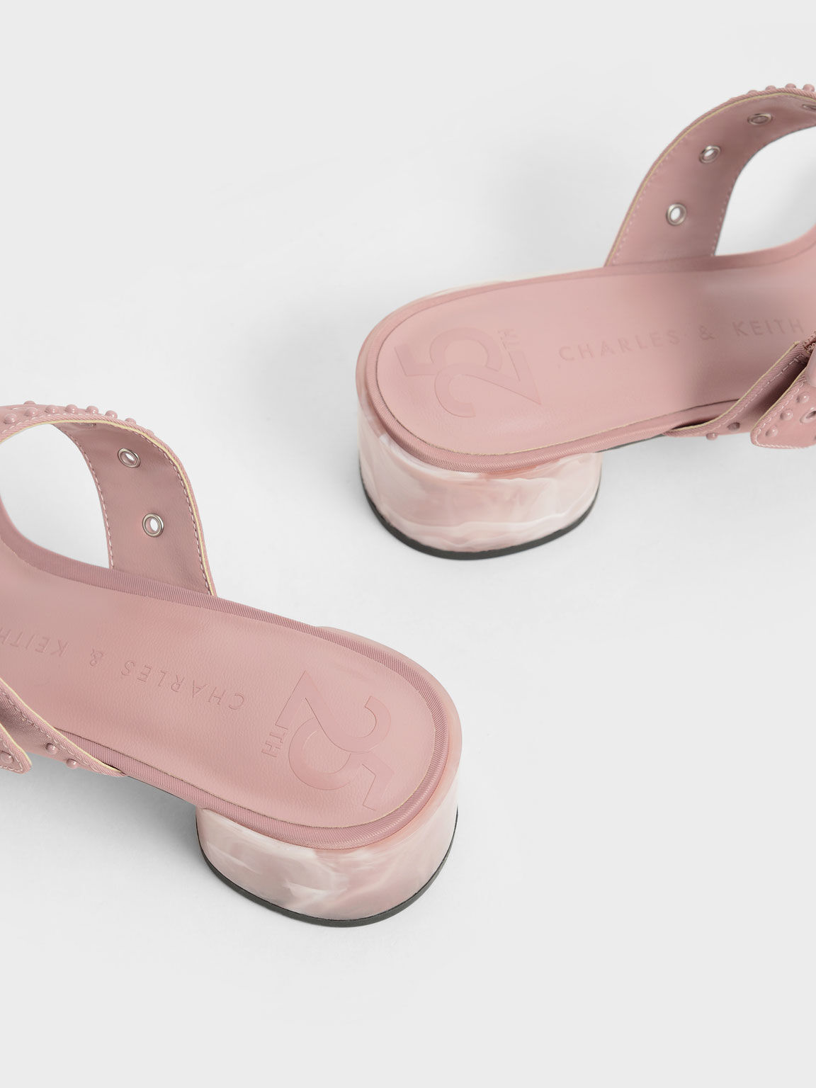 The Anniversary Series: Sandal Mules Sepphe Recycled Nylon Grommet, Pink, hi-res