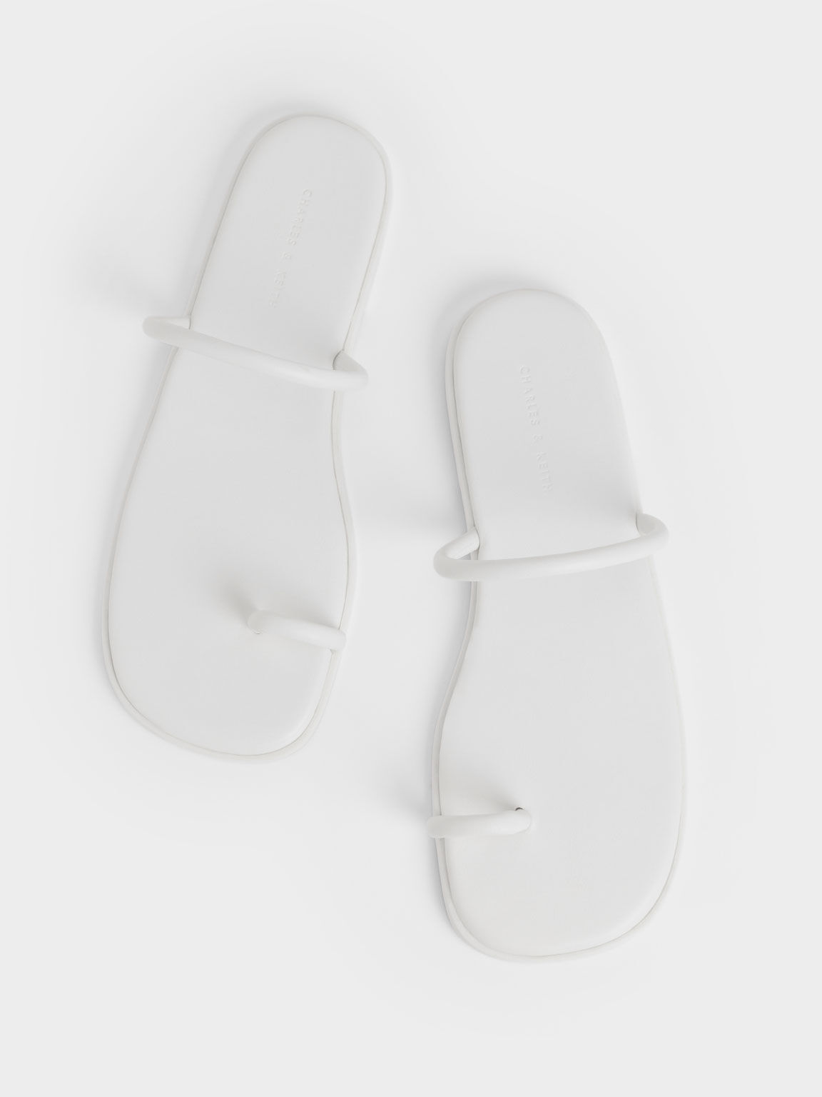 Sandal Tubular Toe-Ring, White, hi-res