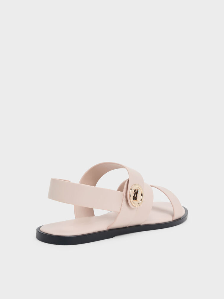 Sandal Strappy Turn Lock Yara, Cream, hi-res