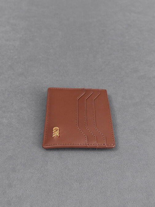 Card Holder Multi-Slot Leather, Cognac, hi-res