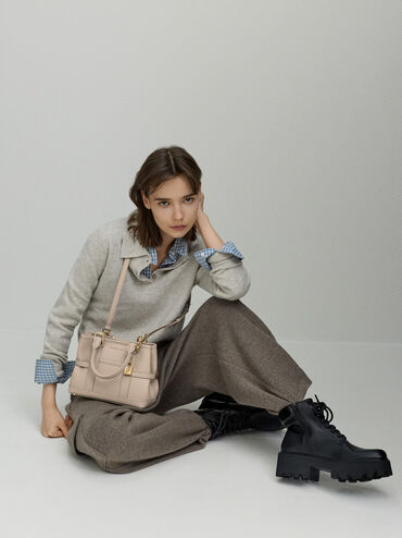 Tas Tote Scottie Mini, Taupe, hi-res