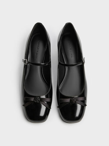 Kelis Rose-Bow Mary Jane Pumps, Black Box, hi-res