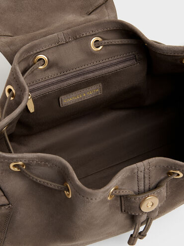 Tas Bucket Side-Pocket Noane, Stone Grey, hi-res