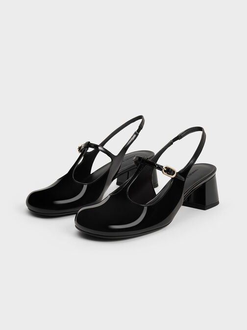 Sepatu Slingback Mary Jane T-Bar, Black Box, hi-res