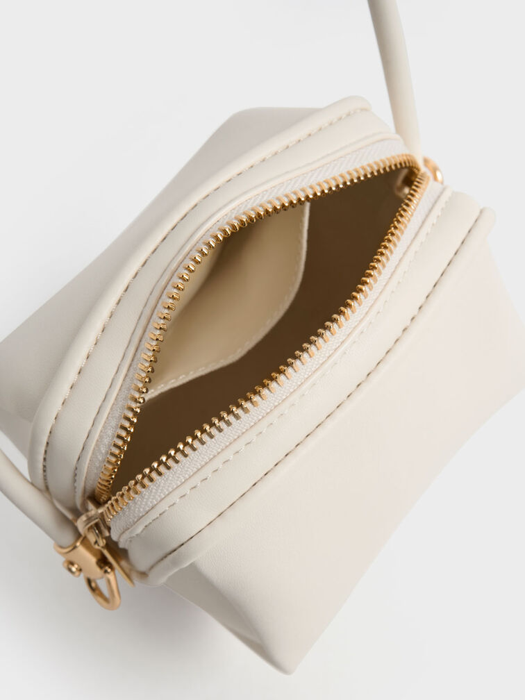 Ridley Chain-Link Boxy Bag, Cream, hi-res