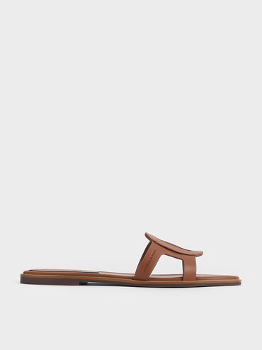 Sandal Slide Cut-Out Easley, Caramel, hi-res