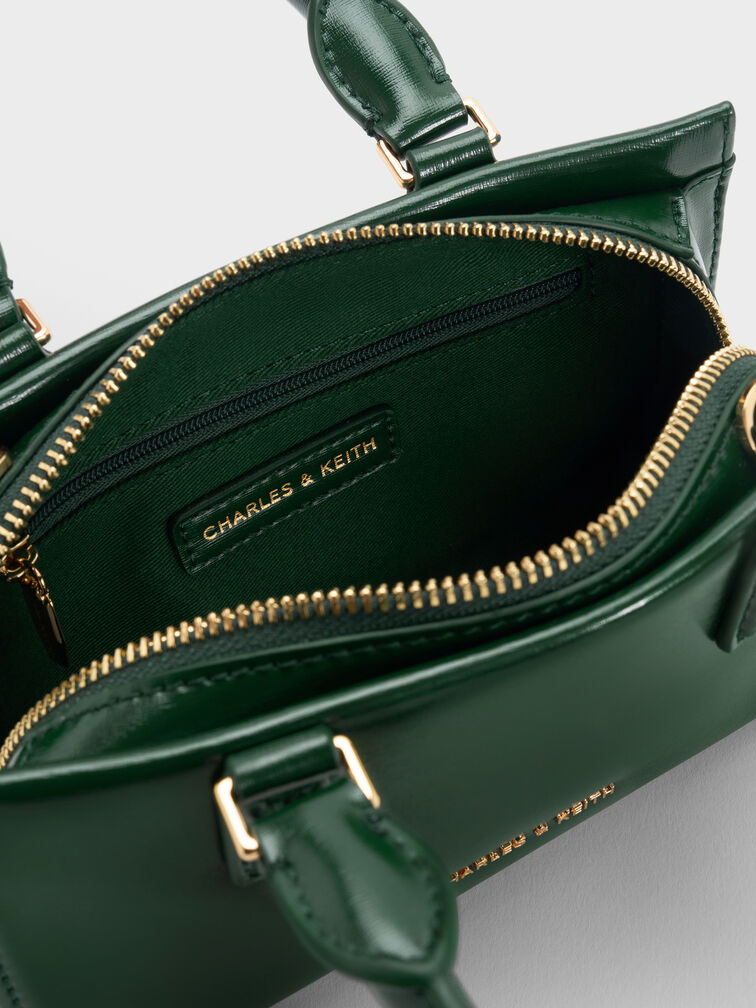 Mini Kerry Top Handle Bag, Dark Green, hi-res