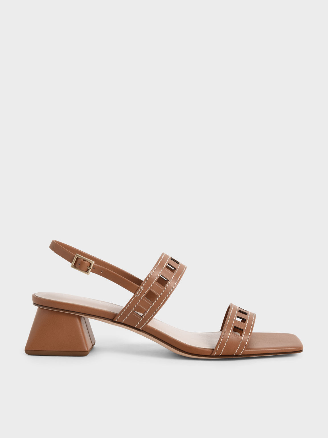 Heeled Slingback Sandals - CHARLES 