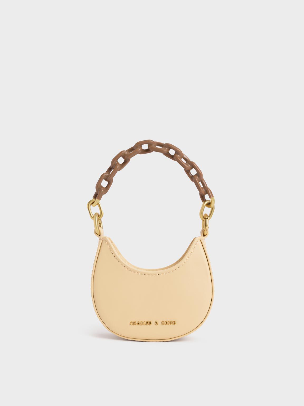 Koi Chain Handle Mini Bag, Beige, hi-res