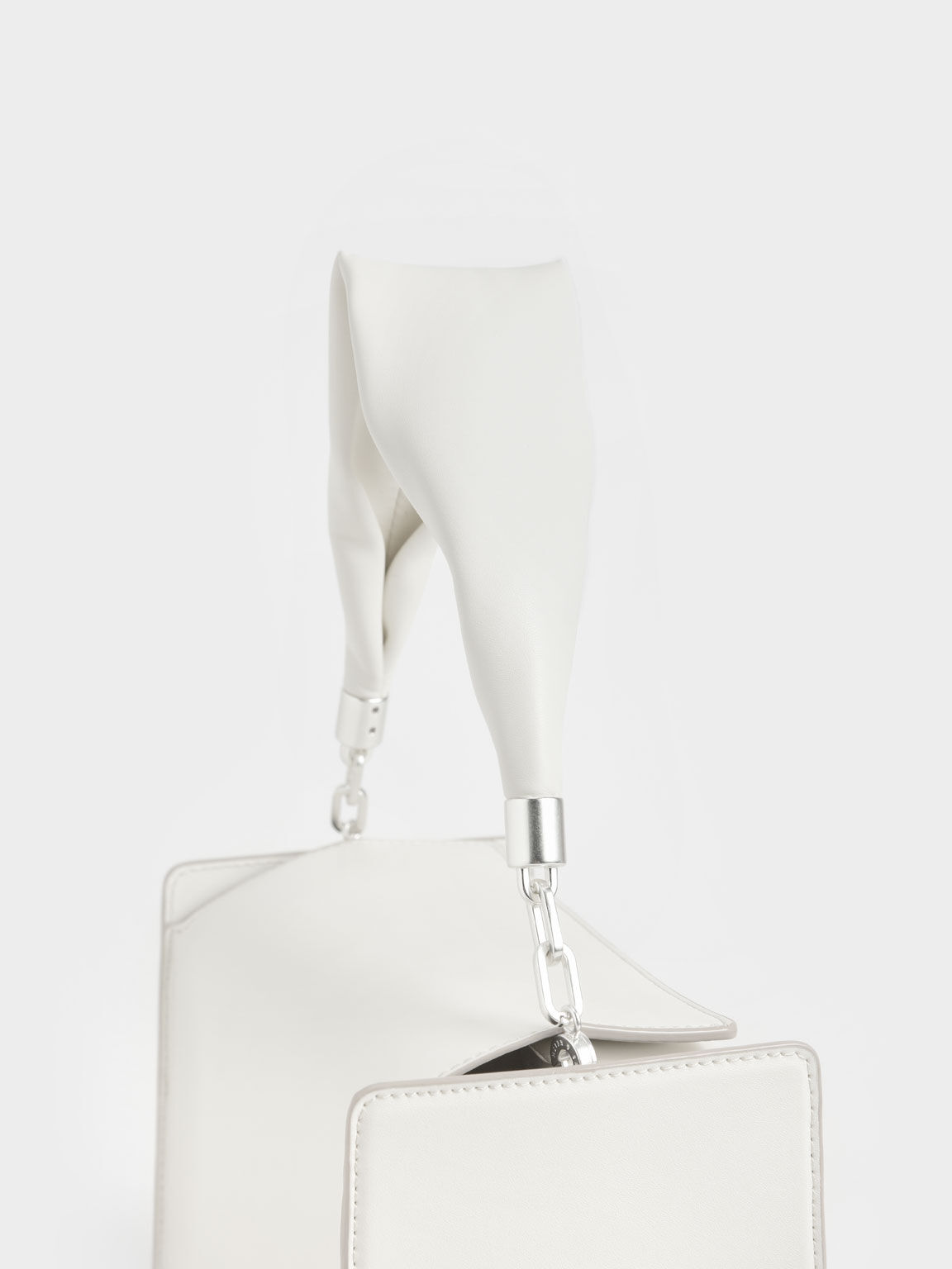 Slouchy Top Handle Bag, White, hi-res