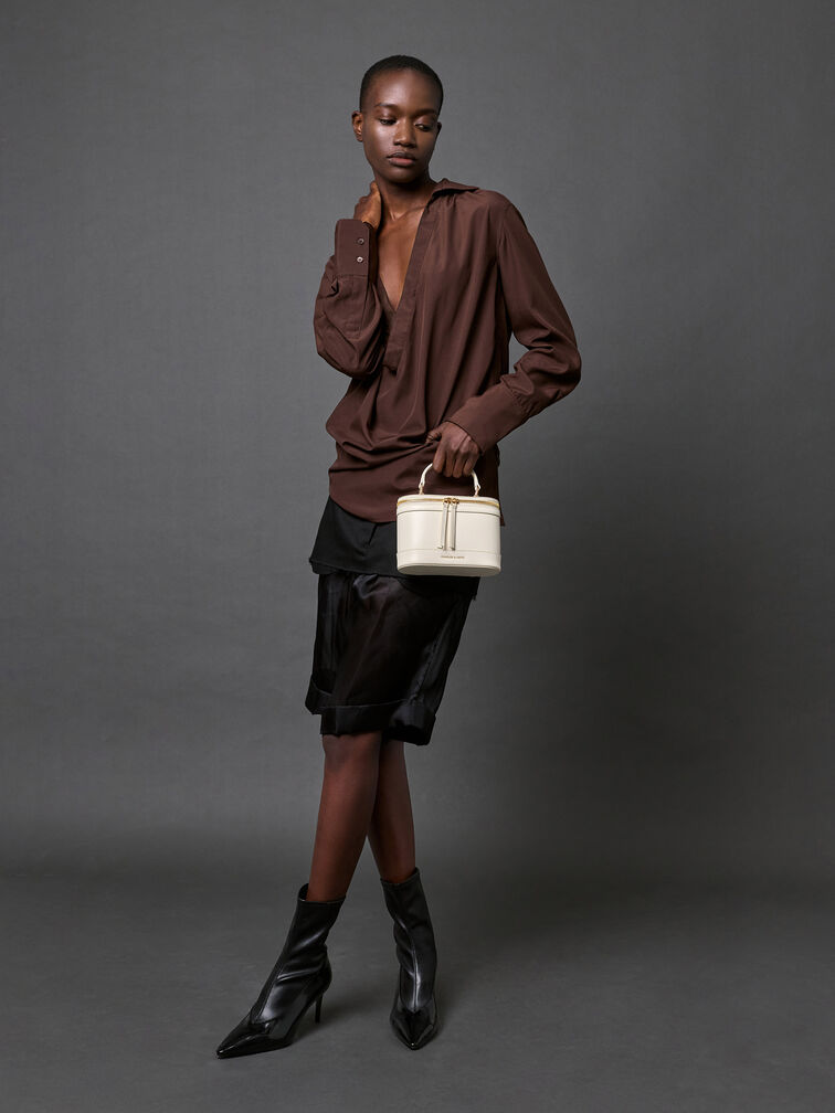 Tas Vanity Top Handle Enola, Cream, hi-res