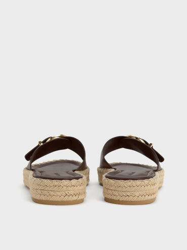 Sandal Espadrille Buckled Kaida, Maroon, hi-res