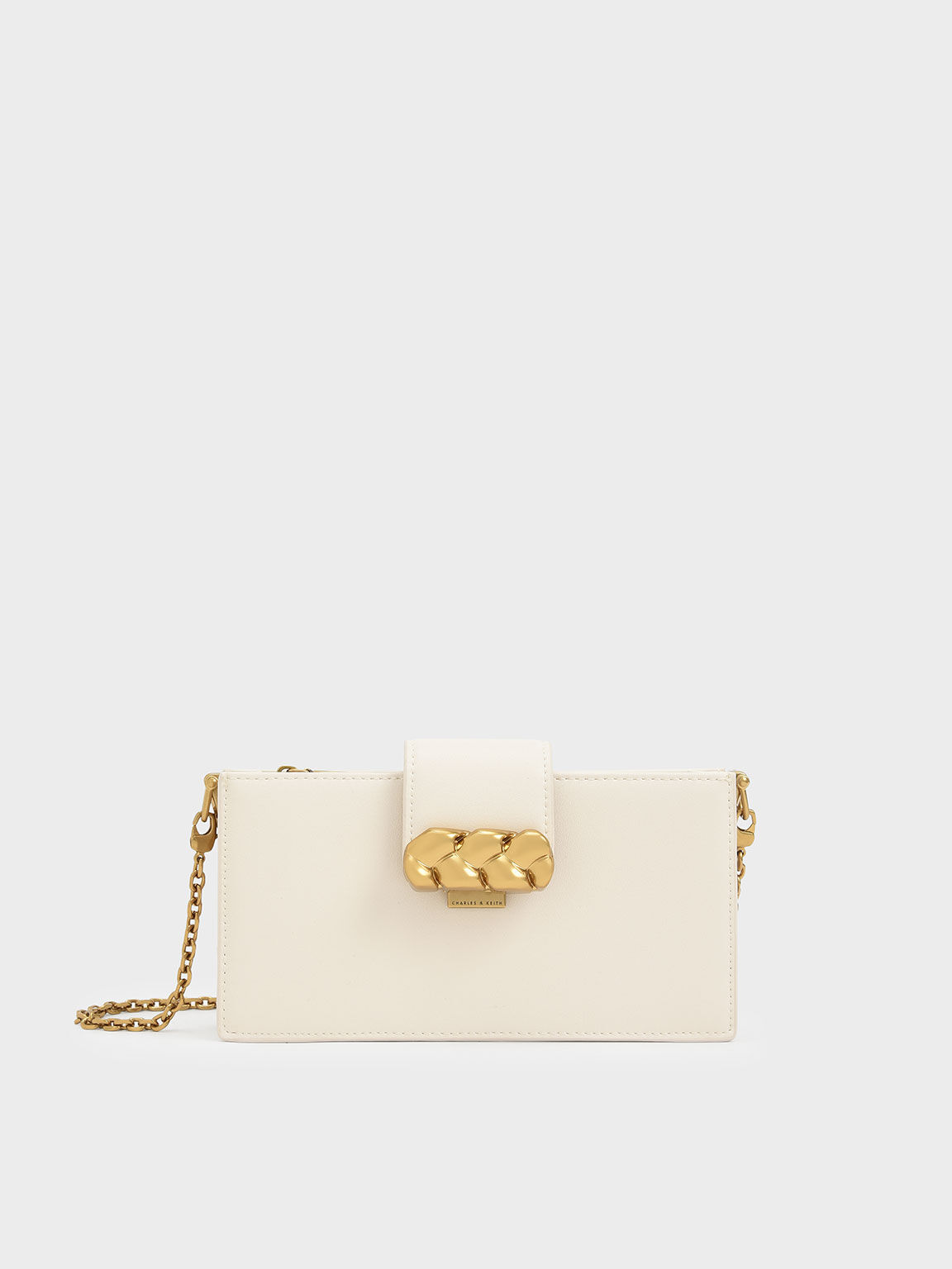 Abby Embellished Phone Pouch, Cream, hi-res