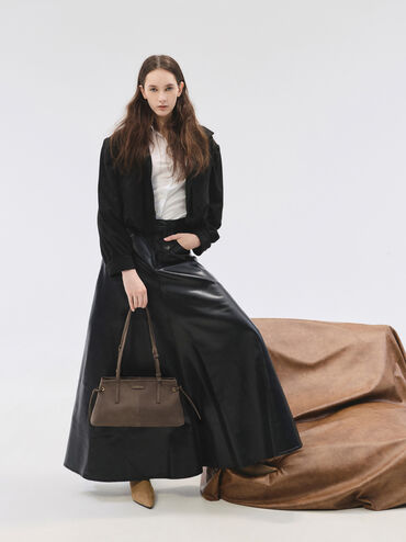 Tas Bahu Elongated-Handle Noane, Stone Grey, hi-res