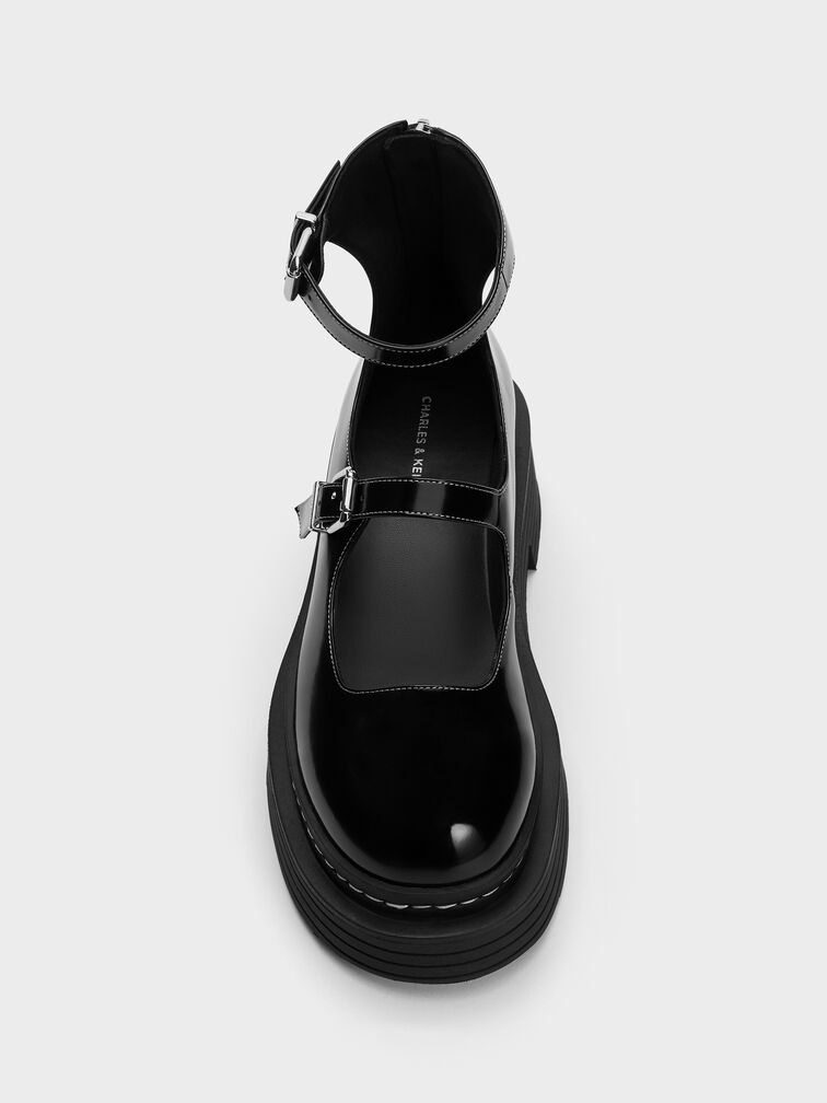 Ankle Strap Platform Mary Janes Black Box CHARLES KEITH ID Ankle Strap Platform Mary Janes Black Box CHARLES KEITH ID
