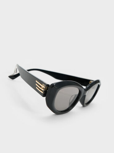 Birdie Recycled Acetate Sunglasses, Noir, hi-res