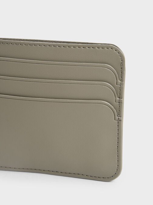 Cleo Quilted Card Holder, Taupe, hi-res