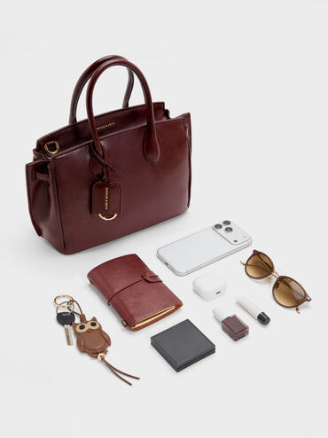 Tas Tote Ginevra, Wineberry Red, hi-res