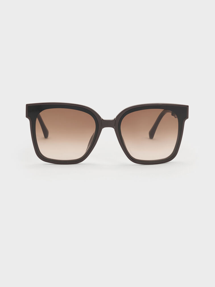 Kacamata Foldable Brea, Espresso Brown, hi-res