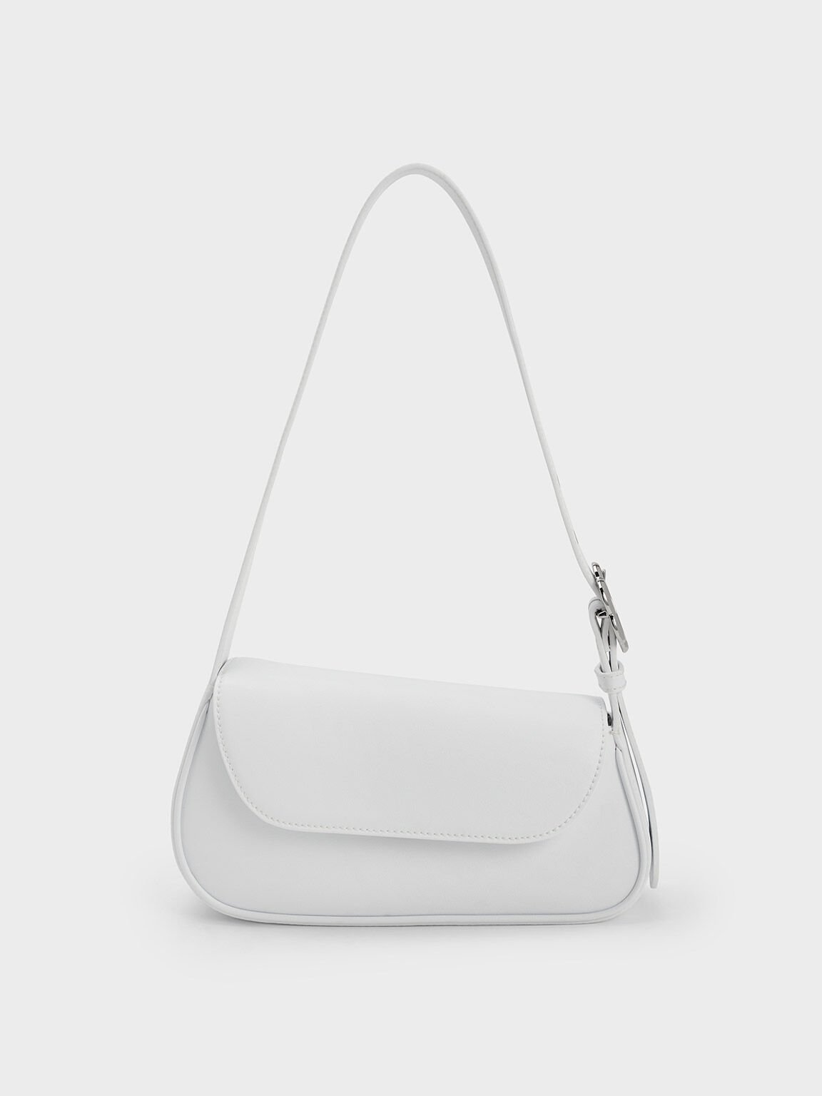 Charles & keith shop asymmetric front flap bag