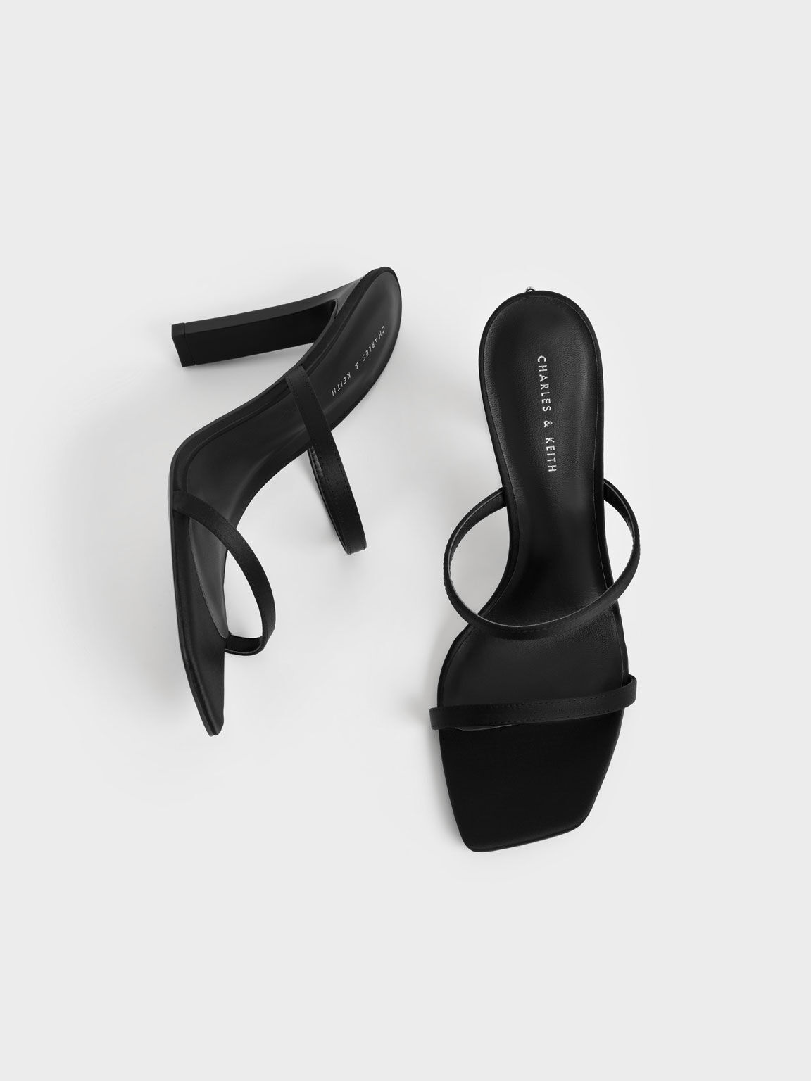 Sandal Recycled Polyester Gem Ankle-Strap, Black, hi-res