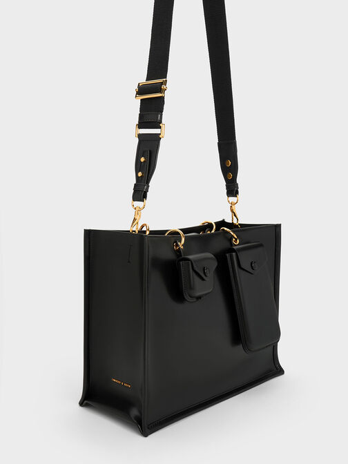 Amber Multi-Pouch Tote Bag, Black, hi-res