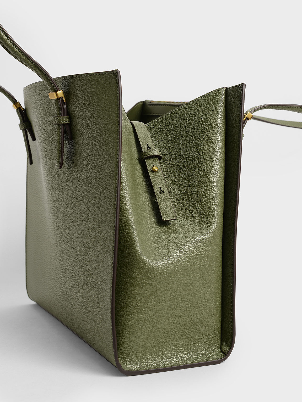 Tas Tote Large Double Handle, Olive, hi-res